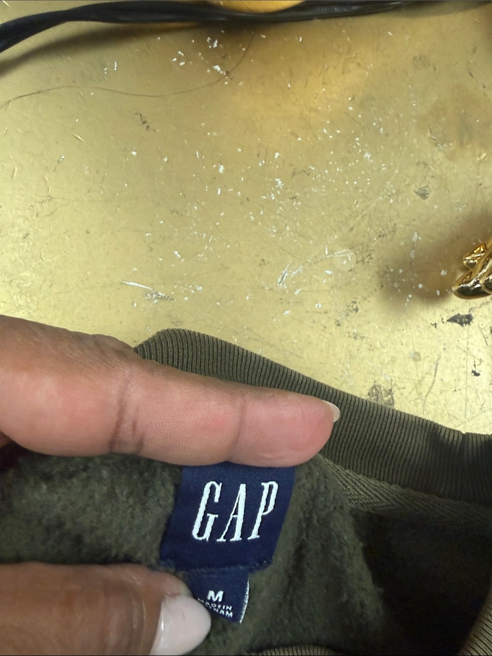 GAP Washed Charcoal Crewneck Sweatshirt - Picture 5 of 6